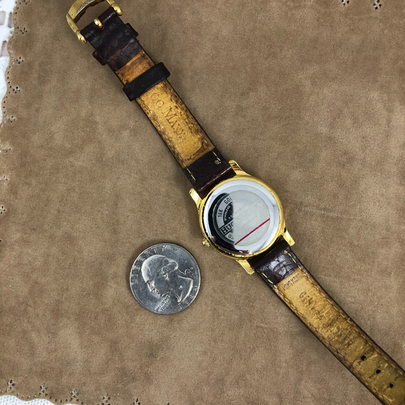 Hugo Maxx Ladies 18P Gold Plated Brown Strap Watch main image 6